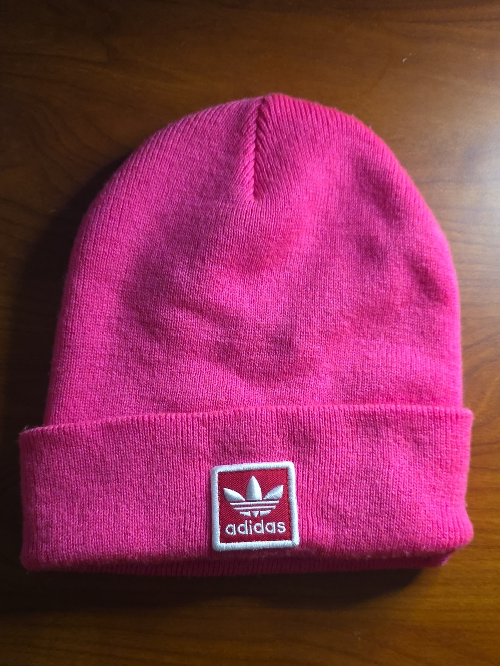 adidas Kids Hot Pink Knit Cuffed Beanie